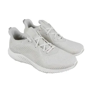 Adidas Alphabounce Hpc Ams DA9560 Mens White Canvas Athletic Running Shoes