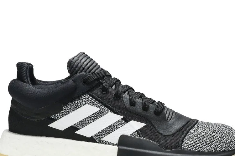 Adidas Marquee Boost Low 'Black Gum' Sneakers, Black