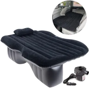 Back Flocking Surface Car Travel Inflatable Mattress Air Bed Camping