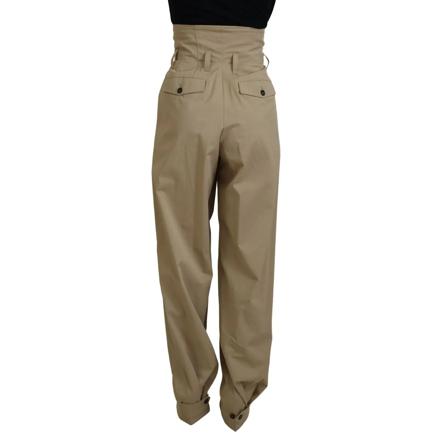 Dolce & Gabbana Elegant High Waist Tapered Trousers