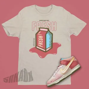 Fresh Strawberry Milk Shirt To Match Nike Dunk Strawberry Milk