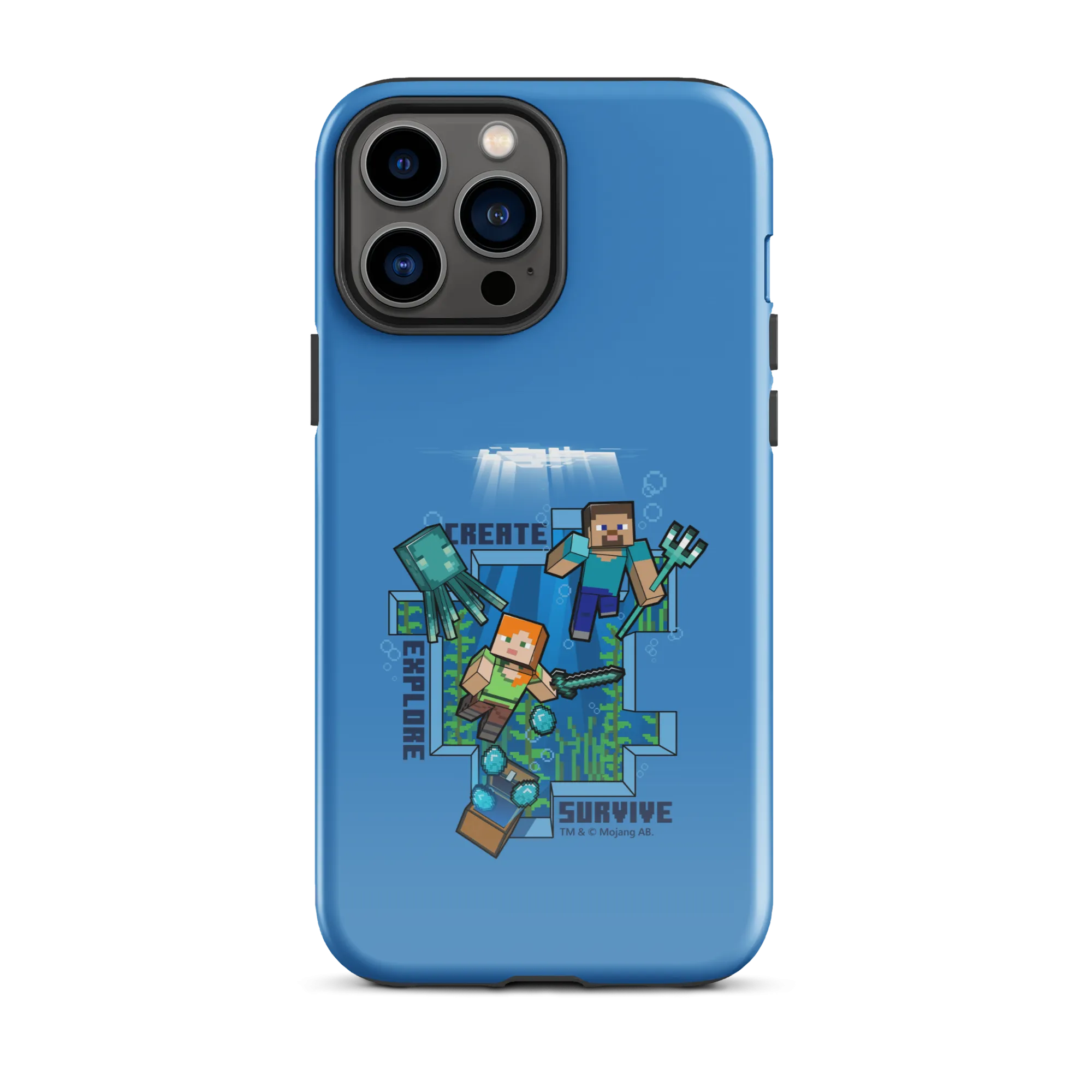 Minecraft Caves & Cliffs Create, Explore, Survive Tough Phone Case - iPhone