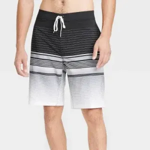 New - Men's 10" Graves Striped Board Shorts - Goodfellow & Co