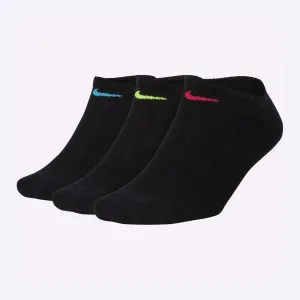 Nike - Everyday Cushioned Women's Training No-Show Socks - 3 Pairs - Black