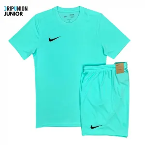 Nike Junior Dri-Fit Tshirt / Shorts Set - Hyper Turquoise