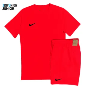 Nike Junior Dri-Fit Tshirt / Shorts Set - Red Crimson