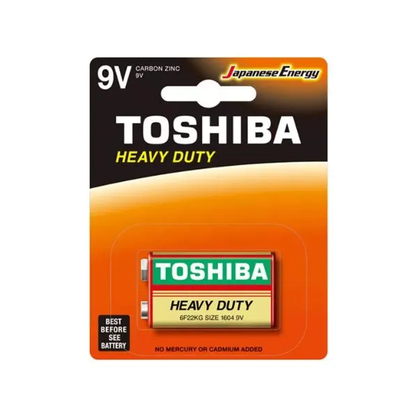 Toshiba Heavy Duty 9V Carbon Zinc Battery