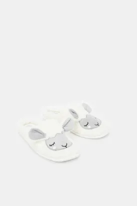 Women Ivory Sheep Slippers