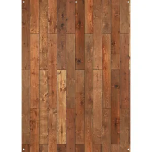 X-Drop Canvas Backdrop – Oak Western Wood Planks (5' x 7')